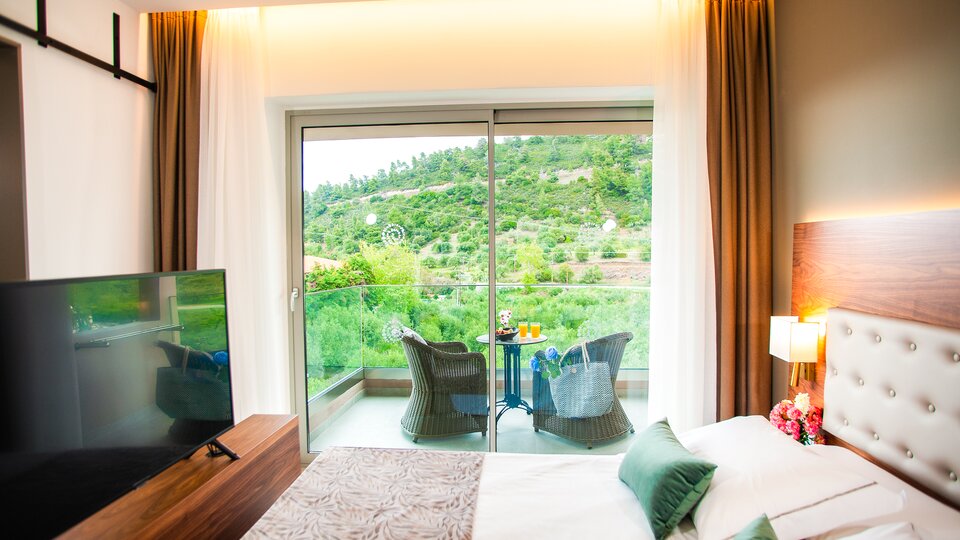 acrotel athena pallas - grand suite spavaća soba